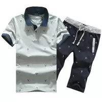 Trainingsanzug dsquared2 fashion courte 2018 mann coton occasionnelr gris bleu